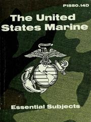 Cover of: The United States Marine: essential subjects.