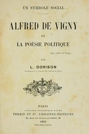 Cover of: Un symbole social: Alfred de Vigny et la poésie politique