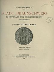 Cover of: Urkundenbuch der Stadt Braunschweig. by Stadtarchiv Braunschweig.