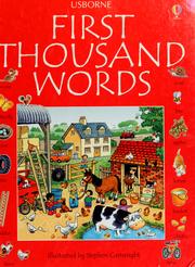 Cover of: The Usborne first thousand words in English by Heather Amery