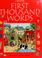 Cover of: The Usborne first thousand words in English