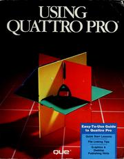 Cover of: Using Quattro Pro by Patrick Burns