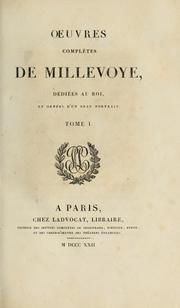 Cover of: Œuvres complètes de Millevoye