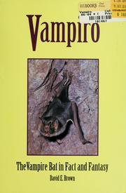 Cover of: Vampiro: the vampire bat in fact and fantasy