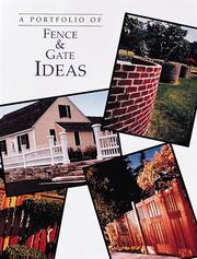 Cover of: A portfolio of fence & gate ideas.
