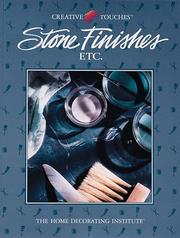 Cover of: Stone finishes, etc.