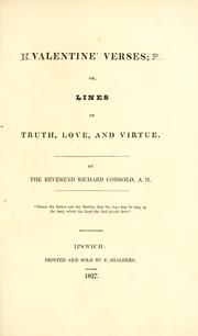 Cover of: Valentine verses: or, Lines of truth, love, and virtue.