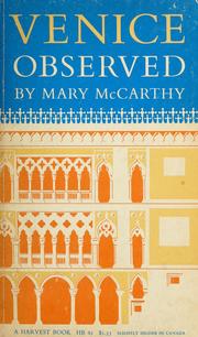 Cover of: Venice observed. by Mary McCarthy