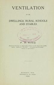 Cover of: Ventilation for dwellings, rural schools and stables