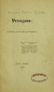 Cover of: Verrazzano by Benjamin F. DeCosta