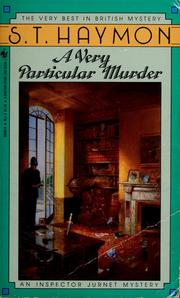 Cover of: A very particular murder