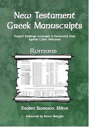 Cover of: New Testament Greek Manuscripts - Romans