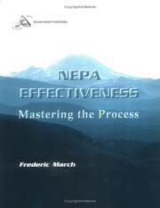 Cover of: NEPA effectiveness: mastering the process