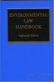 Cover of: Environmental Law Handbook by Thomas F. P. Sullivan