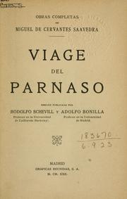 Cover of: Viage del Parnaso by Miguel de Cervantes Saavedra