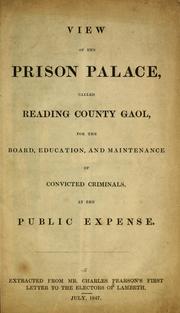Cover of: View of the prison palace called Reading County Gaol by Charles Pearson