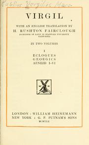 Cover of: Virgil by Publius Vergilius Maro, Publius Vergilius Maro
