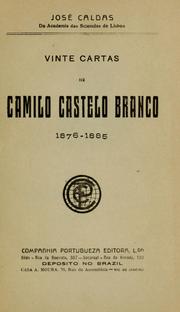 Cover of: Vinte cartas, 1876-1885: [Préf. e ed. de José Caldas.]