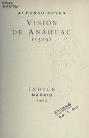 Cover of: Visión de Anáhuac: (1519)