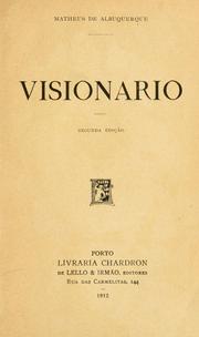 Cover of: Visionario.