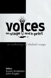 Cover of: Voices on stage and in print: 2008-2009