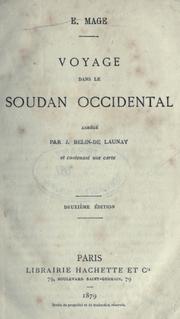 Cover of: Voyage dans le Soudan occidental