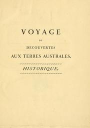 Cover of: Voyage de découvertes aux terres Australes by François Péron
