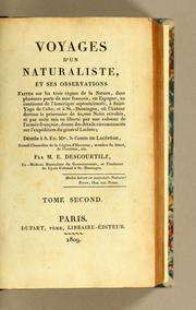 Cover of: Voyage d'un naturaliste, ..