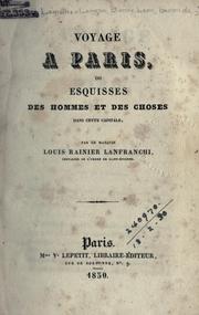 Voyage à Paris by Étienne Léon baron de Lamothe-Langon