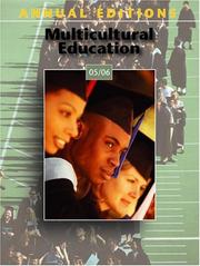 Cover of: Annual Editions: Multicultural Education 05/06 (Annual Editions : Multicultural Education)