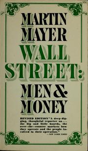 Cover of: Wall Street: men and money.