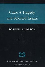 Cover of: Cato by Joseph Addison