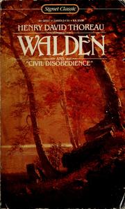 Cover of: Walden or Life in the woods and On the duty of civil disobedience by Henry David Thoreau