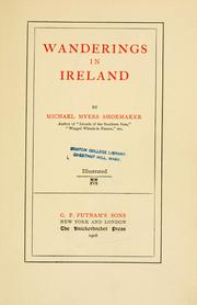 Cover of: Wanderings in Ireland by Shoemaker, Michael Myers