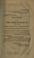 Cover of: Statement of the warden of the Baltimore City and County Jail, shewing the number of persons annually imprisoned for debt, from January 1836, to January 1845, inclusive, &c.