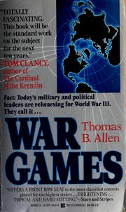 Cover of: War games by Thomas B. Allen