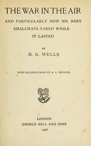 Cover of: The war in the air by H.G. Wells