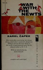 Cover of: War with the newts by Karel Čapek