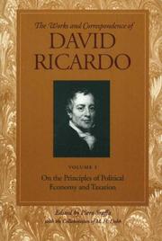The works and correspondence of David Ricardo by David Ricardo