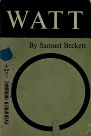 Cover of: Watt. by Samuel Beckett