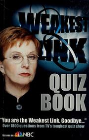 Cover of: The weakest link quiz book.