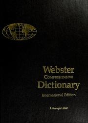 Cover of: Webster Comprehensive Dictionary: international edition.
