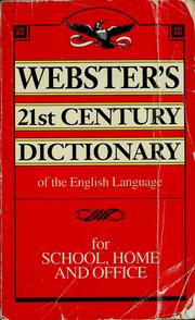 Cover of: Webster's 21st century dictionary of the English language.
