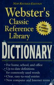 Cover of: Webster's classic reference library dictionary.