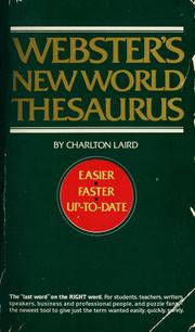 Cover of: Webster's New World thesaurus by Charlton G. Laird