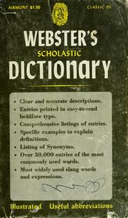 Cover of: Webster's scholastic dictionary