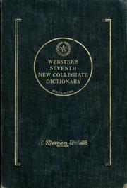 Cover of: Webster's seventh new collegiate dictionary. by 