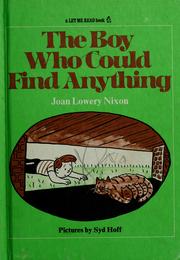 Cover of: The boy who could find anything by Joan Lowery Nixon
