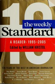 Cover of: The Weekly Standard by William Kristol, editor.