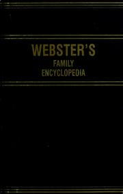 Cover of: Webster's family encyclopedia by Stephen P. Elliott, Alan Isaacs